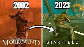 How Weather in Bethesda Games changed  - Morrowind to Starfield Comparison