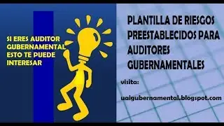 COMO UTILIZAR PLANTILLA EXCEL PARA AUDITORES GUBERNAMENTALES