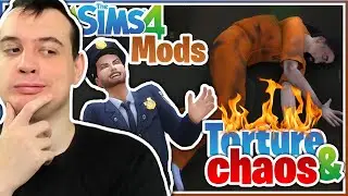 JE TORTURE ET MET LE CHAOS dans LE COMMISSARIAT  ! (Mod Sacrificial) - Les Sims 4