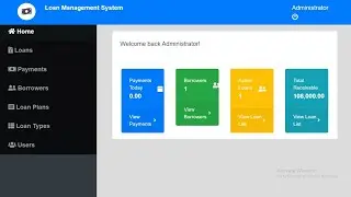 Loan Management System in PHP MySQL with Source Code
