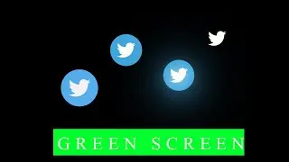 Twitter Animated Icon - Free Stock Footage - Pre Rendered - Green Screen