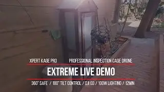 Live demonstration of the extreme flight performance of the Xpert Kage Pro 100% safe cage drone