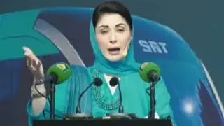Maryam Nawaz bashing KP chief Minister on poor infrastructure 