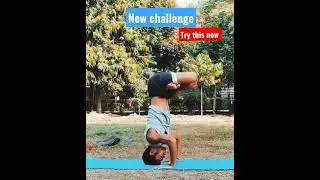 can you do this fitness challenge? | headstand #shorts @attriyogavlogs