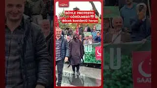 Saadet Partisi, Trabzon&rsquo;da kokarca b&ouml;cekleri i&ccedil;in protesto d&uuml;zenledi #shorts #keşfet