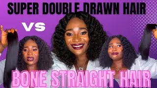 Is Super Double Drawn Hair SAME as Bone Straight Hair ?