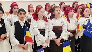 Moment artistic, elevi ai Liceului Tehnologic Faget de Ziua Nationala Romaniei, 2022