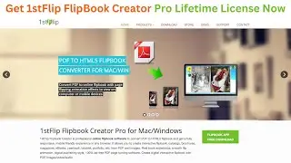 1stFlip FlipBook Creator For Mac Lifetime License | Convert PDF to stunning HTML5 Flipbook App