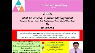 ACCA AFM Chapter 13 1 Business Valuation