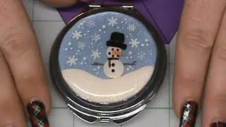 Snowglobe Compact Mirror by Patricia