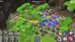 Boom Beach new troop! LAZORTRON MK II gameplay.