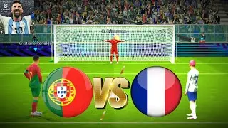eFootball Mobile 24 - Portugal vs France - Penalty Shootout - Ronaldo vs Mbappe - Watch till the End