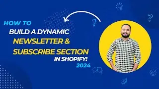How to Create a Dynamic Newsletter and Customer Subscribe Section in Shopify (Step-by-Step) #shopify