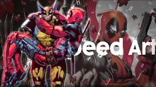Speed Art // Wolverine & Deadpool Banner + Matching Icon // Ibis Paint X
