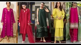 Gorgeous ||Latest and Stylish Silk and Raw silk dress designing ideas 2022-2023