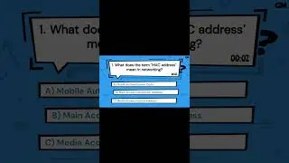 What does the term 'MAC address' mean in networking? | Great Mind Official