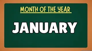 Learn Months of the year for toddlers| January February March April| January February spelling