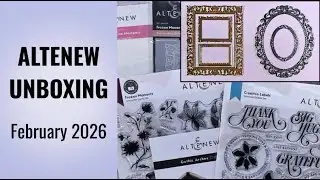 Altenew February 2026 Release Unboxing | Frozen Moments, Creative Labels, Gothic Arches & More