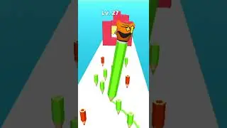 pencil run gameplay shorts video level 27 #gaming #pencilrun #shorts #gamingyoutubechannel #sub