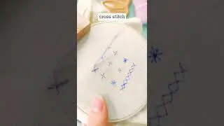 How To Do Cross Stitch🧵#EmbroideryDIY #BasicStitches