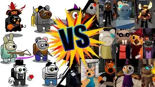Roblox Piggy In Among Us Animation Chapter 11  vs Roblox Piggy  All Jumpscares