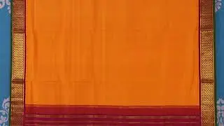 Mango yellow 10 yards madisar silk saree SS7547 #purehandlooms #yellowsaree #indianhandlooms