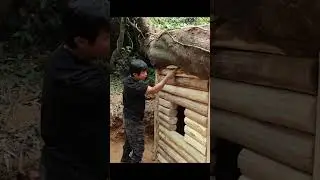 How I build a cool and safe shelter in the forest.