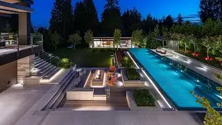 Comfortable Pool House With Outdoor Fireplace For Small Space