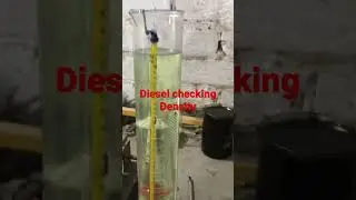 Diesel density check hydrometer