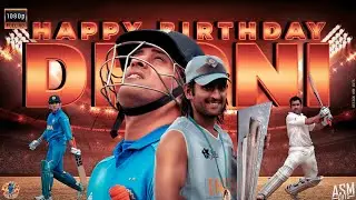 MS Dhoni Birthday Mashup | 2021 |ASM CUTS |tribute | MSD@40 | HD