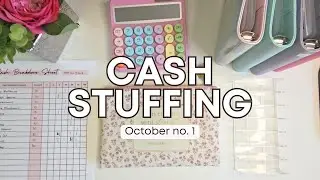 My First Cash Stuffing! Budgeting $385 Cash | Beginner Cash Envelope System 💵