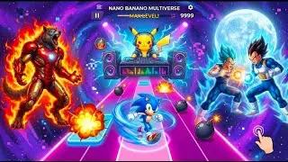 ⚡🔥 Pikachu, Sonic & IronWolf in Rhythm Chaos!