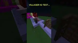 VILLAGER IQ TEST &ndash; How Smart Are Minecraft Villagers?  #minecraft #gaming #shorts