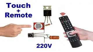 Touch + Remote Control ON/OFF Switch..How To Make Remote Control Switch..How To Make Touch Switch..