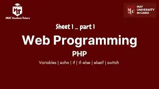 Sheet 1 _ part 1 || variables | echo | PHP conditions