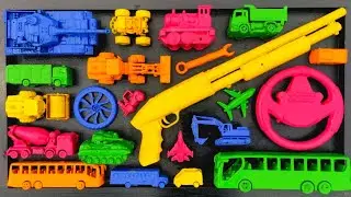 Membersihkan Mainan Mobil Balap, Truk Molen, Kereta Api, Excavator, Tank Baja, Speed Boat, Pesawat