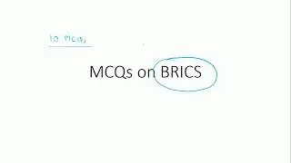 MCQs on BRICS