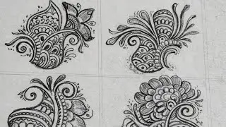 simple mehndi designs ✨ floral design 😍
