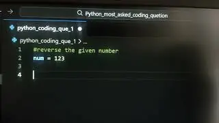 Reverse a Number in Python🙂 #python. #interview #study #coding #pythonprogramming