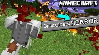 NUEVA DIFICULTAD HORROR en Minecraft !! Con 1 COMANDO - Rabahrex