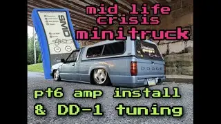Bagged & Body Dropped Minitruck Amp Install & Tuning w/ SMD DD-1! Set Your Amp Gains the Right Way!