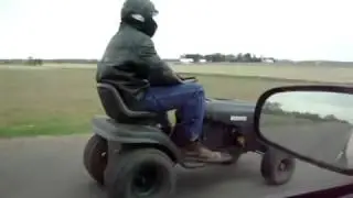Lawnmower Top Speed Run!! 55 MPH