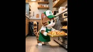 Cat making coffee#shorts