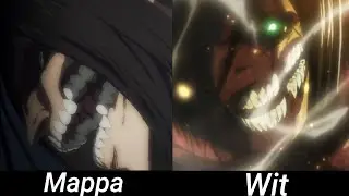 Mappa CGI Vs Wit Handrawn Titan Animation Comparison