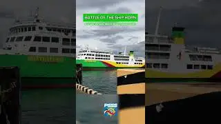 Battle of the Ship Horn 📢🔊M/V Santa Faustina of Montenegro Shipping Lines Incorporated
