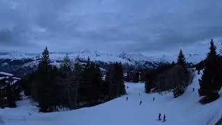 Les Arcs - French Alps - End of the day Time Lapse - GoPro Hero 11 Black 5K video - Aiguille Grive