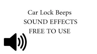 Car Lock Beeps SOUND EFFECT