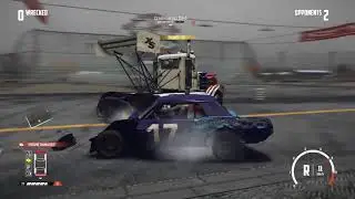 Wreckfest [PS4] Gameplay Clip | Demolition Derby with 2 Big Rigs