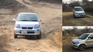 Suzuki Kei Japanese Offroad test in Kashmir stone area