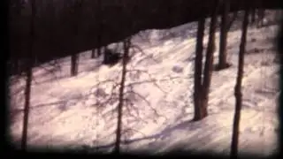 Marion Mi.Snowmobile group out trail riding, Early 1970's